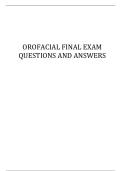 OROFACIAL FINAL EXAM QUESTIONS AND ANSWERS