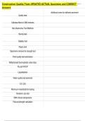Construction Quality Tests UPDATED ACTUAL Questions and CORRECT  Answers 