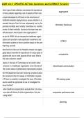 CQM test 3 UPDATED ACTUAL Questions and CORRECT Answers 