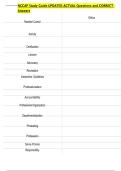 NCCAP Study Guide UPDATED ACTUAL Questions and CORRECT  Answers