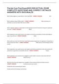 Florida Core Pest Exam2025-2026 ACTUAL EXAM COMPLETE QUESTIONS AND CORRECT DETAILED ANSWERS WITH RATIONALES