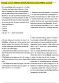 Mastery Exam 1 UPDATED ACTUAL Questions and CORRECT Answers