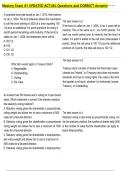 Mastery Exam &num;1 UPDATED ACTUAL Questions and CORRECT Answers