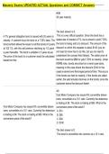 Mastery Exams UPDATED ACTUAL Questions and CORRECT Answers