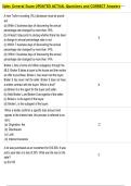 Sales General Exam UPDATED ACTUAL Questions and CORRECT Answers 