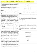 Sales General Exam UPDATED ACTUAL Questions and CORRECT Answers 