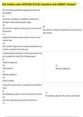 LAH mastery exam UPDATED ACTUAL Questions and CORRECT Answers