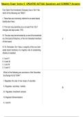 Mastery Exam Series 6  UPDATED ACTUAL Questions and CORRECT Answers