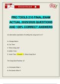 PRO TOOLS 210 FINAL EXAM ACTUAL 2025&sol;2026 QUESTIONS AND 100&percnt; CORRECT ANSWERS