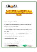 NASPO CPPB Exam Prep 2025&sol;2026 &ndash; 135 Practice Questions with Answers &vert; Strategic Sourcing&comma; Contract Law&comma; Procurement Planning