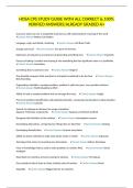 HOSA CPS STUDY GUIDE WITH ALL CORRECT & 100&percnt; VERIFIED ANSWERS&vert;ALREADY GRADED A&plus;