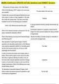 Wildlife Certification UPDATED ACTUAL Questions and CORRECT Answers 
