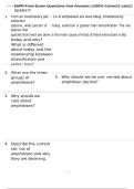 ESPM Final Exam Questions And Answers &lbrace;100&percnt; Correct&rcub; Latest Update&excl;&excl;&excl;