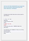AAA DRIVERS ED EXAMS 2025&sol;2026