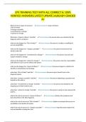 CPS TRAINING TEST WITH ALL CORRECT & 100&percnt; VERIFIED ANSWERS&vert;LATEST UPDATE&vert;ALREADY GRADED A&plus;