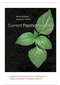 Test Bank For Current Psychotherapies&comma; 11th Edition by Danny Wedding & Raymond J&period; Corsini