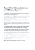 Rockwell Real Estate study test exam with 100&percnt; correct answers