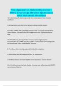 Fire Apparatus Driver&sol;Operator - MWS Challenge Review Questions with Accurate Answers