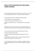 NUR 271 TEST &num;3 QUESTIONS WITH 100&percnt; SOLVED CORRECT ANSWERS&period;