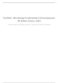 Full TEST BANK For Microbiology Fundamentals A Clinical Approach&comma; 4th Edition &lpar;Cowan&comma; 2022&rpar;&comma; &vert; Verified Chapters 1 - 22 With Questions And Verified Solutins&period;