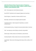 Infectious Disease Exam -Key Concepts in Pregnancy  Diagnosis and Assessment With complete solution&ndash;Expert  Verified &vert; Latest Questions 2025 