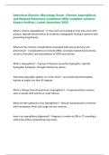 Infectious Disease &lpar;Mycology&rpar; Exam - Chronic Aspergillosis  and Related Pulmonary Conditions With complete solution Expert Verified &vert; Latest Questions 2025  