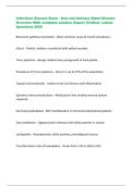 Infectious Disease Exam - Oral and Salivary Gland Disease  Overview With complete solution&ndash;Expert Verified &vert; Latest  Questions 2025  