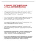 D199 COMP TEST QUESTIONS & ACTUAL CORRECT ANSWERS
