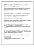 DH 201 Special Needs Ch 65&colon; Pt with Respiratory Disease Questions With Complete Solutions
