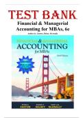 Test Bank For Financial & Managerial Accounting for MBAs 6th Edition By Easton