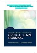 Complete TEST BANK For Understanding the Essentials of Critical Care Nursing&comma; 3rd Edition by Perrin&comma;All  Verified Chapters 1 - 19 Covered With Questions And Verified Solutions&period;