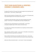 TEST D199 QUESTIONS & VERIFIED CORRECT ANSWERS 100&percnt;
