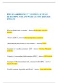 PRO BOARD HAZMAT TECHNICIAN EXAM QUESTIONS AND ANSWERS LATEST 2025-2026 UPDATE
