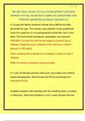 MN 580 FINAL EXAM &sol; ACTUAL EXAM NEWEST 2025&sol;2026 NEWEST ACTUAL EXAM WITH COMPLETE QUESTIONS AND VERIFIED ANSWERS &vert;ALREADY GRADED A&plus;&vert; 