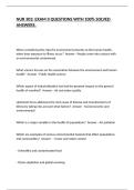 NUR 303&colon; EXAM II QUESTIONS WITH 100&percnt; SOLVED ANSWERS&period;
