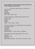 DH 201 MODULE 8 KNOWLEDGE CHECK QUESTIONS WITH COMPLETE SOLUTIONS