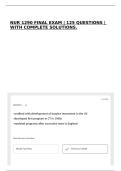 NUR 1290 FINAL EXAM &vert; 125 QUESTIONS &vert; WITH COMPLETE SOLUTIONS&period;