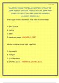 SARTECH II EXAM TEST BANK &sol;SARTECH II PRACTICE EXAM NEWEST 2025&sol;2026 NEWEST ACTUAL EXAM WITH COMPLETE QUESTIONS AND VERIFIED ANSWERS &vert;ALREADY GRADED A&plus;&vert;
