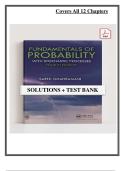 Solution Manual for Fundamentals of Probability with Stochastic Processes 4th Edition by Saeed Ghahramani 2019 PDF &vert; Complete Step-by-Step Solutions and Worked Examples &vert; Covers Probability Theory&comma; Random Variables&comma; Distributions&comma; Expectation&comma; Conditional