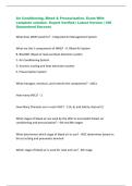 Air Conditioning&comma; Bleed & Pressurization&period; Exam With  complete solution&ndash; Expert Verified &vert; Latest Version &vert; 100  Guaranteed Success