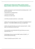 A220 Electronic Display Exam With complete solution&ndash;  Expert Verified &vert; Latest Version &vert; 100 Guaranteed Success 