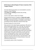 DH 201 Quiz &num;1 &lpar;Dental Hygiene III Quiz 1&rpar; Questions With Complete Solution