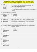 ADVANCED CARDIAC LIFE SUPPORT- ACLS TEST 1 WITH ALL CORRECT & 100&percnt; VERIFIED ANSWERS&vert;LATEST UPDATE&vert;ALREADY GRADED A&plus;