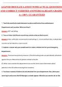 ASAP ED 500 Exam &lpar;Latest 2026&sol;2027 Update&rpar; Complete Questions and Guide Answers&comma; 100&percnt; Verified Graded A&plus;