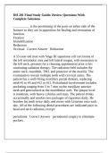 DH 201 Final Study Guide&colon; Review Questions With Complete Solutions