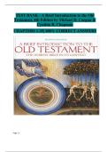 A Brief Introduction to the Old Testament&comma; 4th Edition &ndash; Test Bank &lpar;Michael D&period; Coogan & Cynthia R&period; Chapman&rpar; &vert; Complete Exam Material