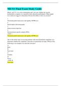 NR 511 Final Exam Study Guide &vert; Differential Diagnosis & Primary Care Practicum &vert; Verified Questions and Correct Answers &vert; Latest Version