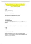 AAPC CPC FINAL EXAM 2025-2026 REAL EXAM 145 QUESTIONS AND CORRECT ANSWERS &lpar;VERIFIED ANSWERS&rpar;