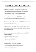 LSU BIOL 1201 LICATA EXAM 2 QUESTIONS AND ANSWERS 2025 