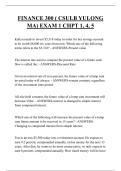 FINANCE 300 &lpar; CSULB YULONG MA&rpar; EXAM 1 CHPT 1&comma; 4&comma; 5 QUESTIONS AND ANSWERS 2025